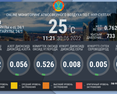 Отображение данных о загрязнениях окружающей среды